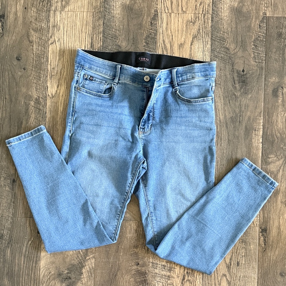 Ripped Light Blue Women's Skinny Jeans